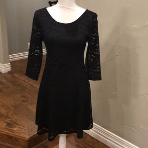 LUSH black lace junior dress!